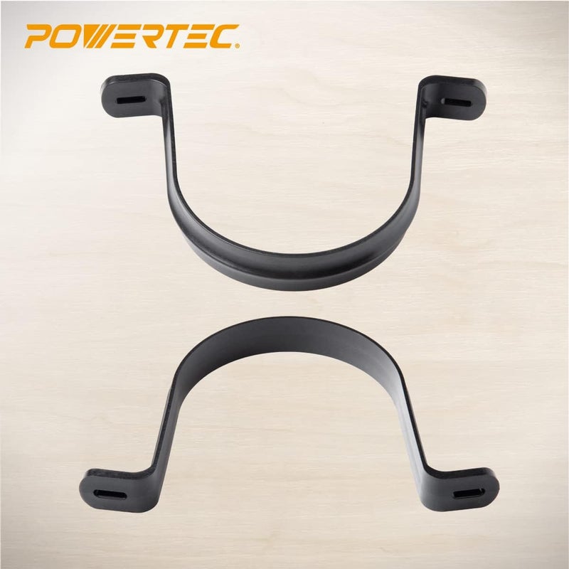 POWERTEC 70343-P2V Hangers for 4" Dust Collection Hose and Pipe, 10 PK, Black - Image 4